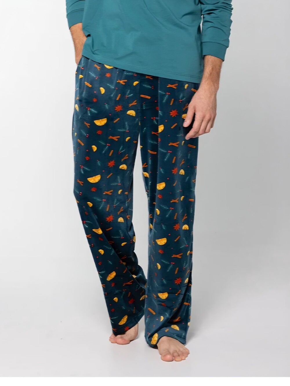 Pajamagram Men's Holiday Garland Pajama Pant Size XL. Family Matching, Cozy